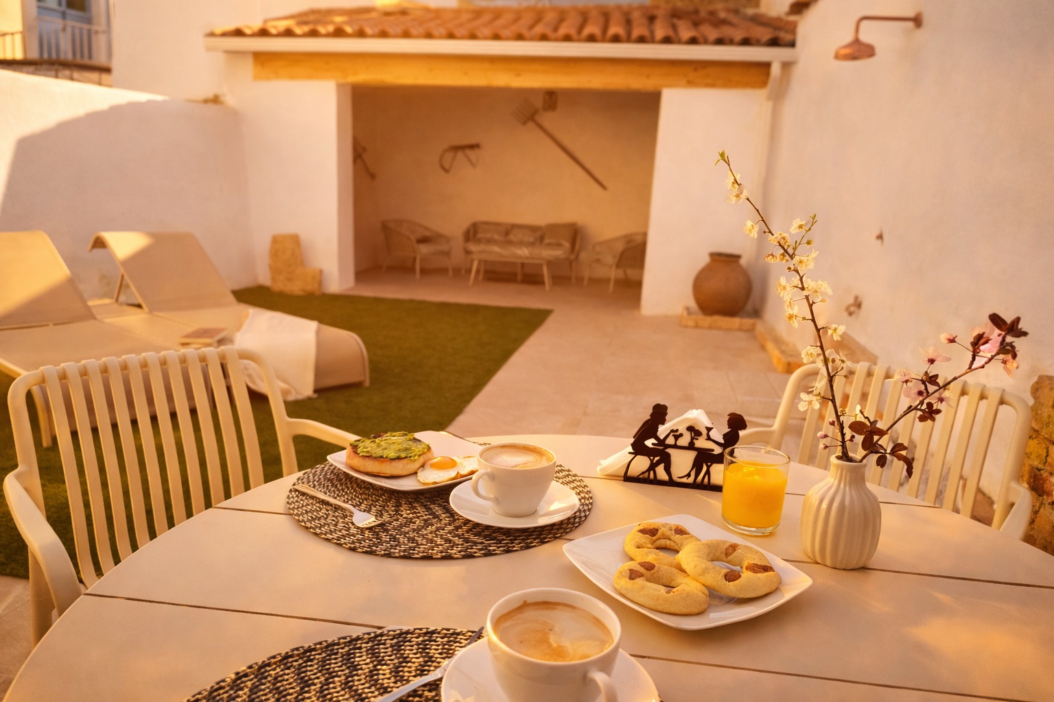 desayuno en la casa rural tierra